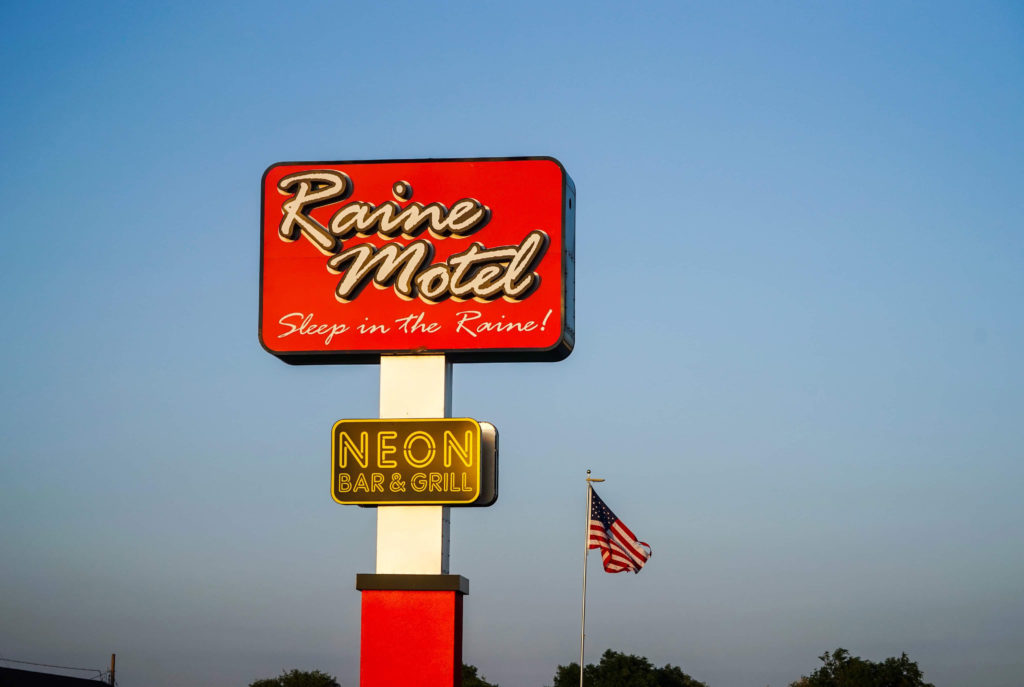 Monument Sign Raine Motel